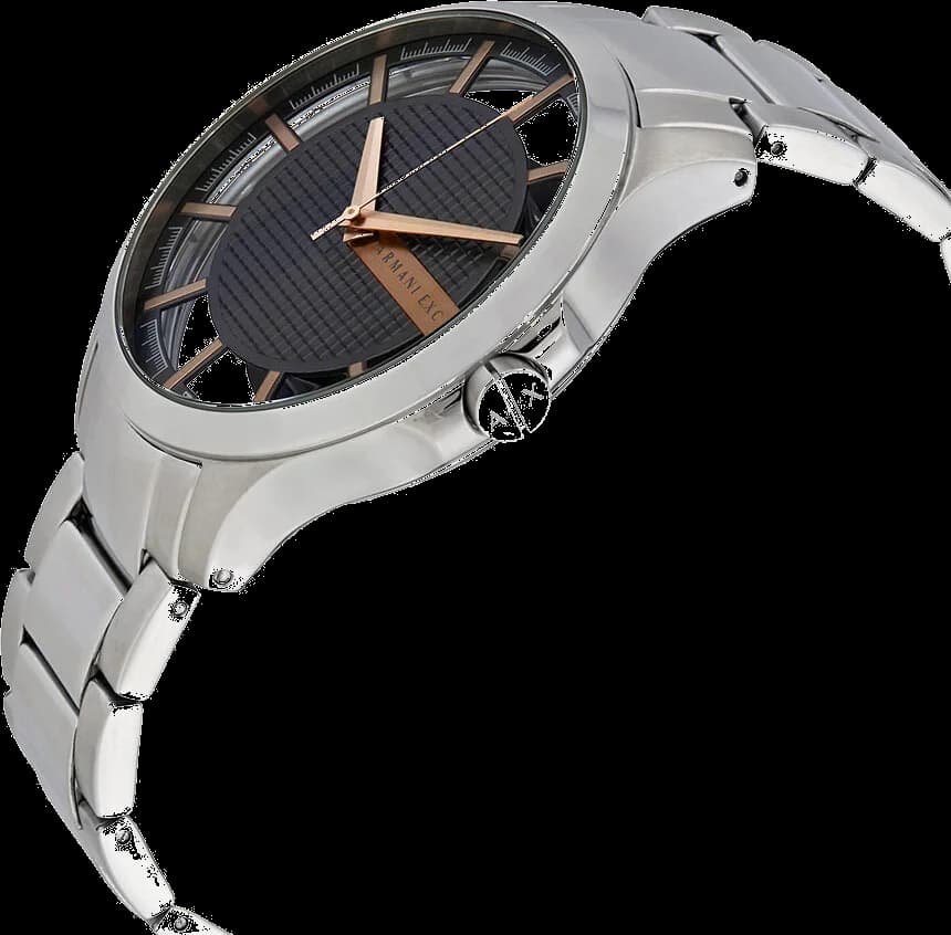 Détail du bracelet en acier de la montre AX2199 — Montres Outlet