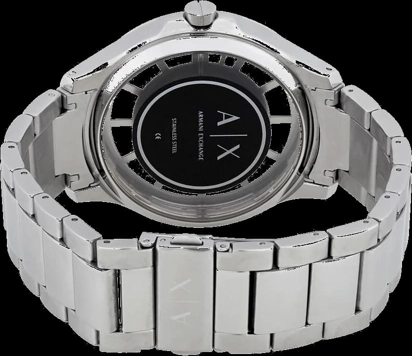 Armani Exchange AX2199 Hampton Stainless Steel Transparent Dial Men's Watch view 4