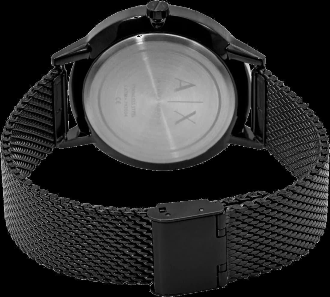 Montre Armani Exchange AX2716 homme verso boîtier noir
