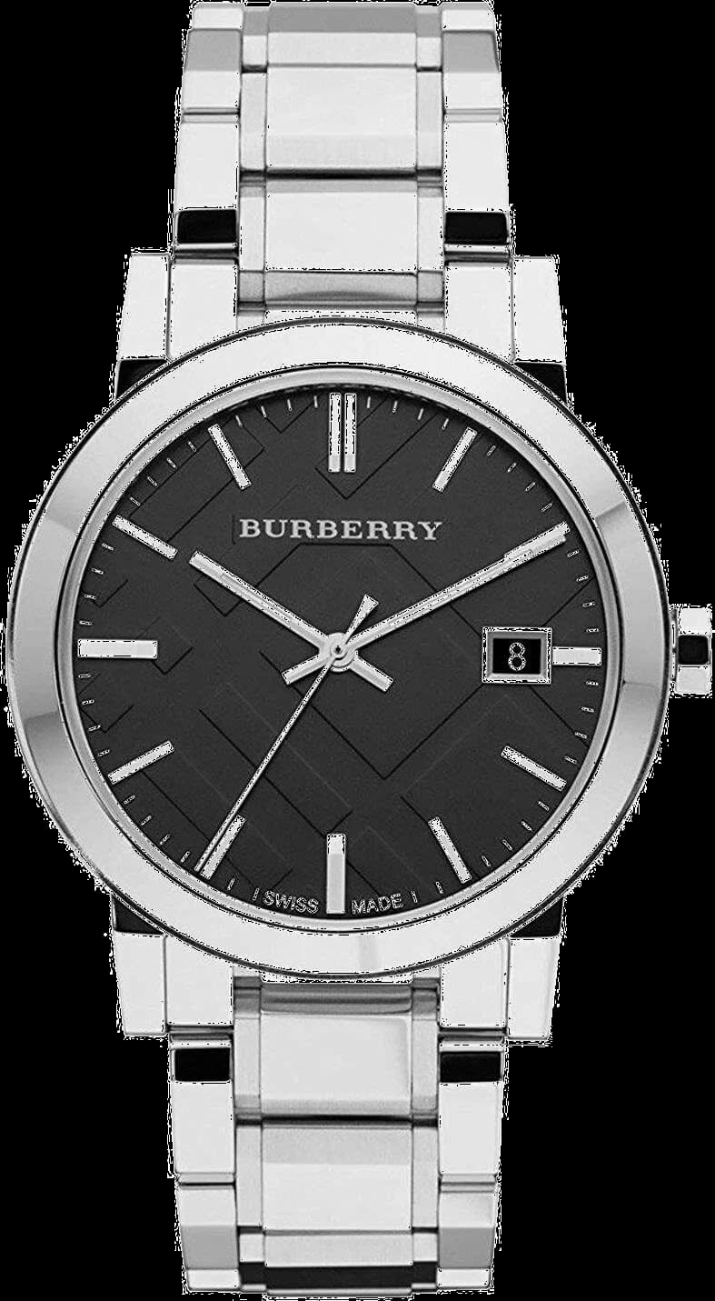 Burberry BU9001 Stainless Steel Watch with Black Dial