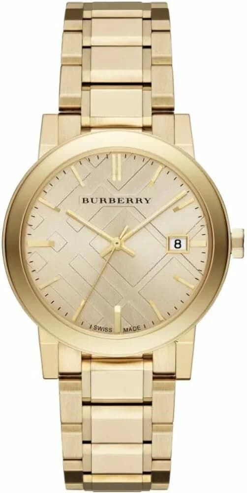 Montre Burberry BU9033 unisexe cadran or bracelet acier