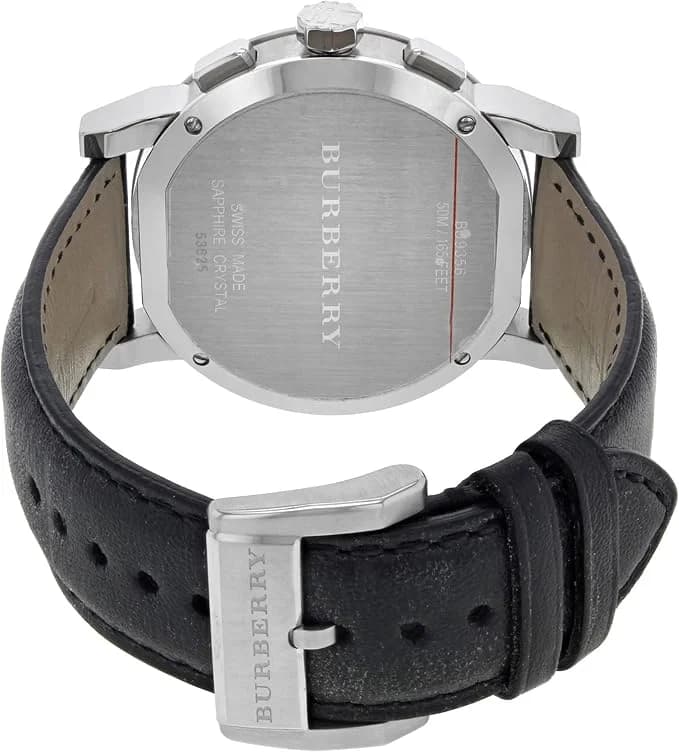Montre Burberry BU9356 unisexe détail cadran noir