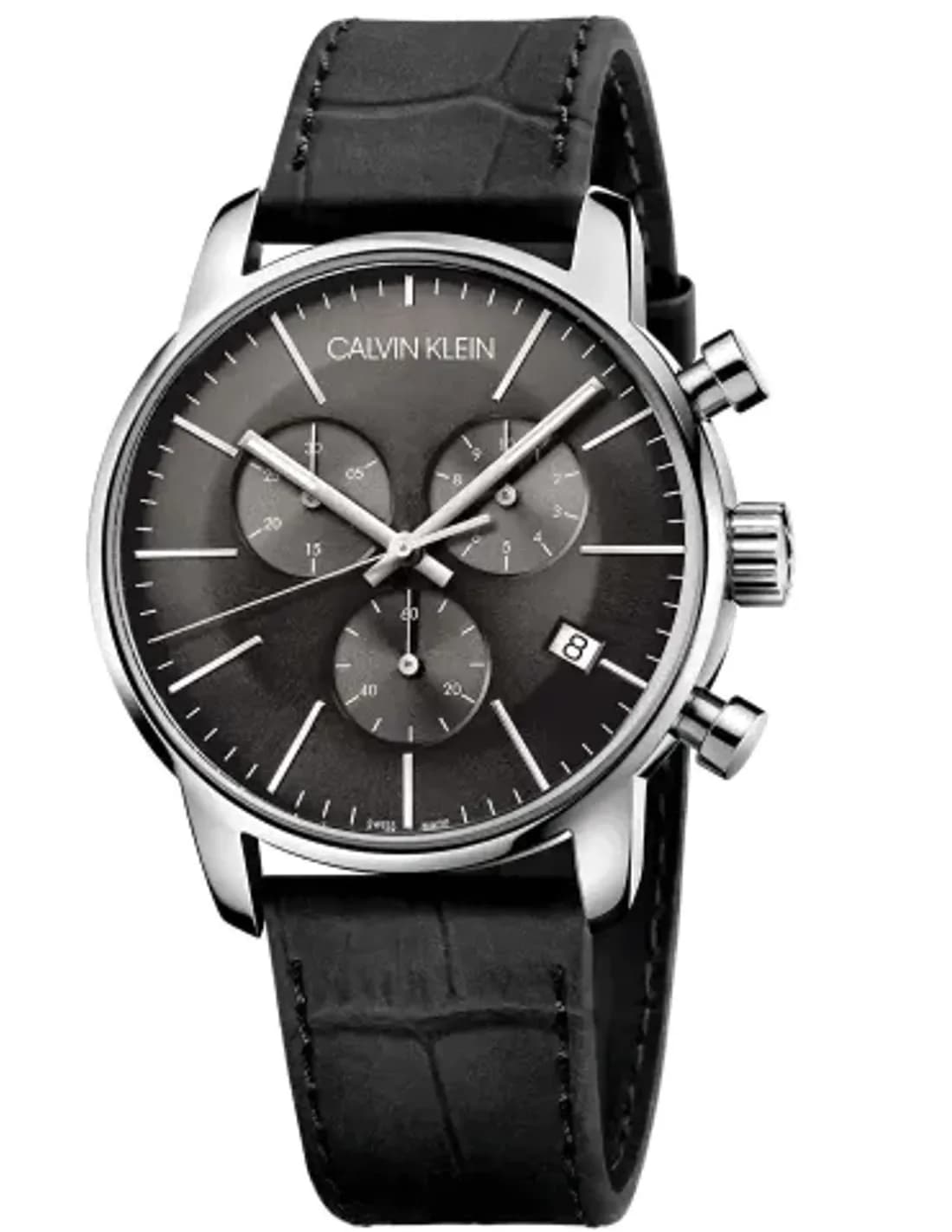 Calvin Klein K2G271C3 Chronograph Black Leather Men's Watch
