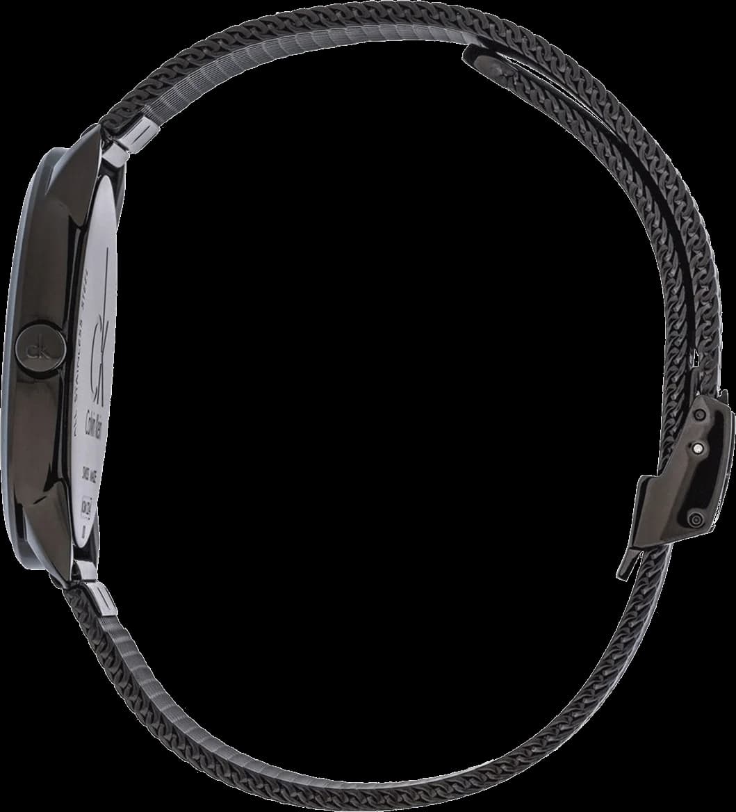 Montre Calvin Klein K3M214X1 homme détail cadran noir