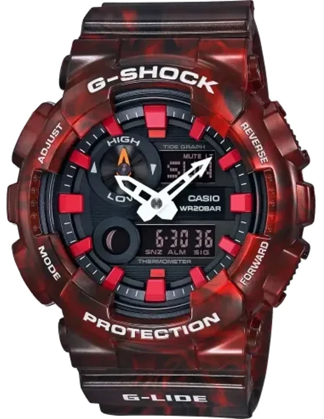 Montre Homme Casio G-Shock GAX-100MB-4AER Rouge