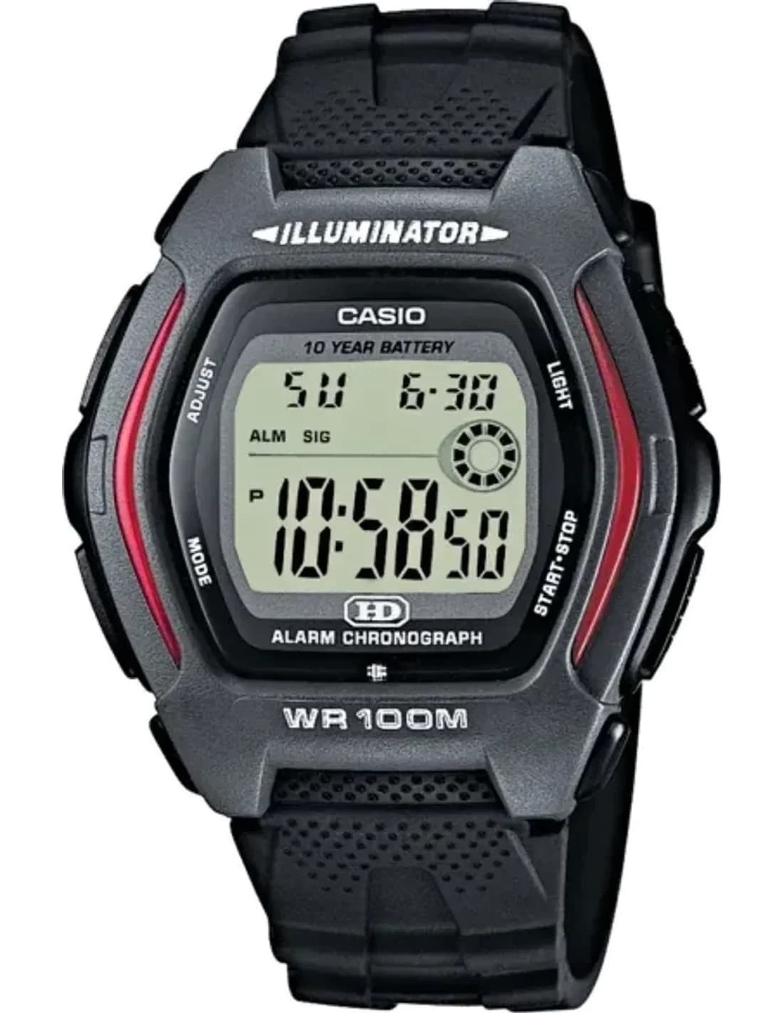 Casio HDD-600-1AVES Black Resin Men's Watch