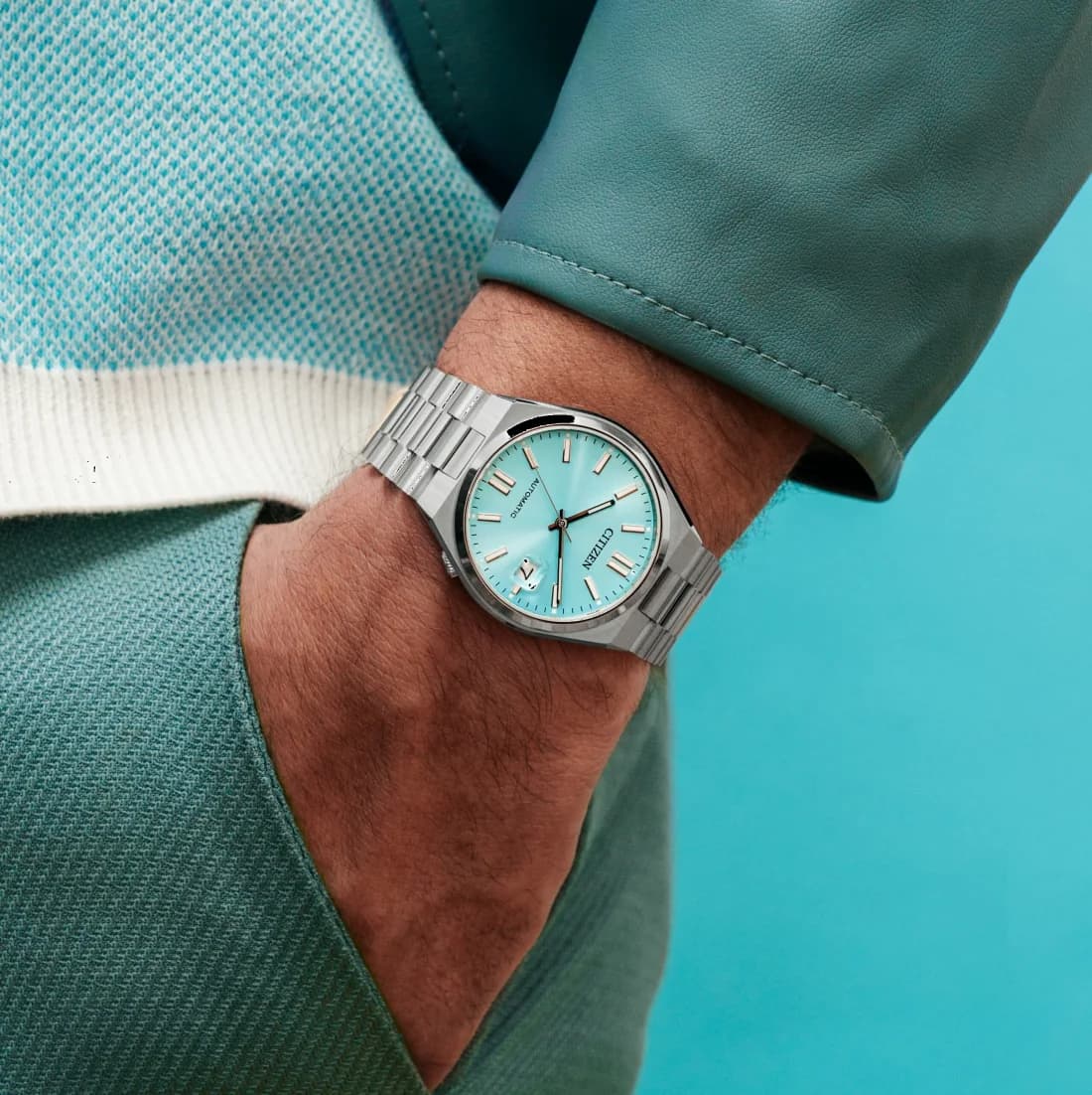Montre Citizen NJ0151-88M homme verso boîtier