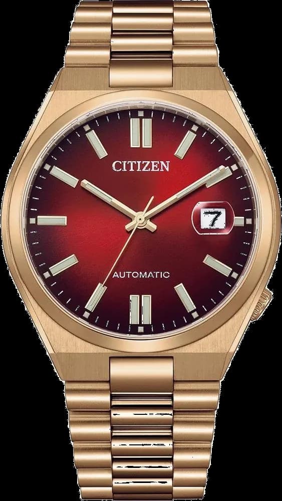 Montre Citizen NJ0153-82X unisexe cadran rouge bracelet acier inoxydable