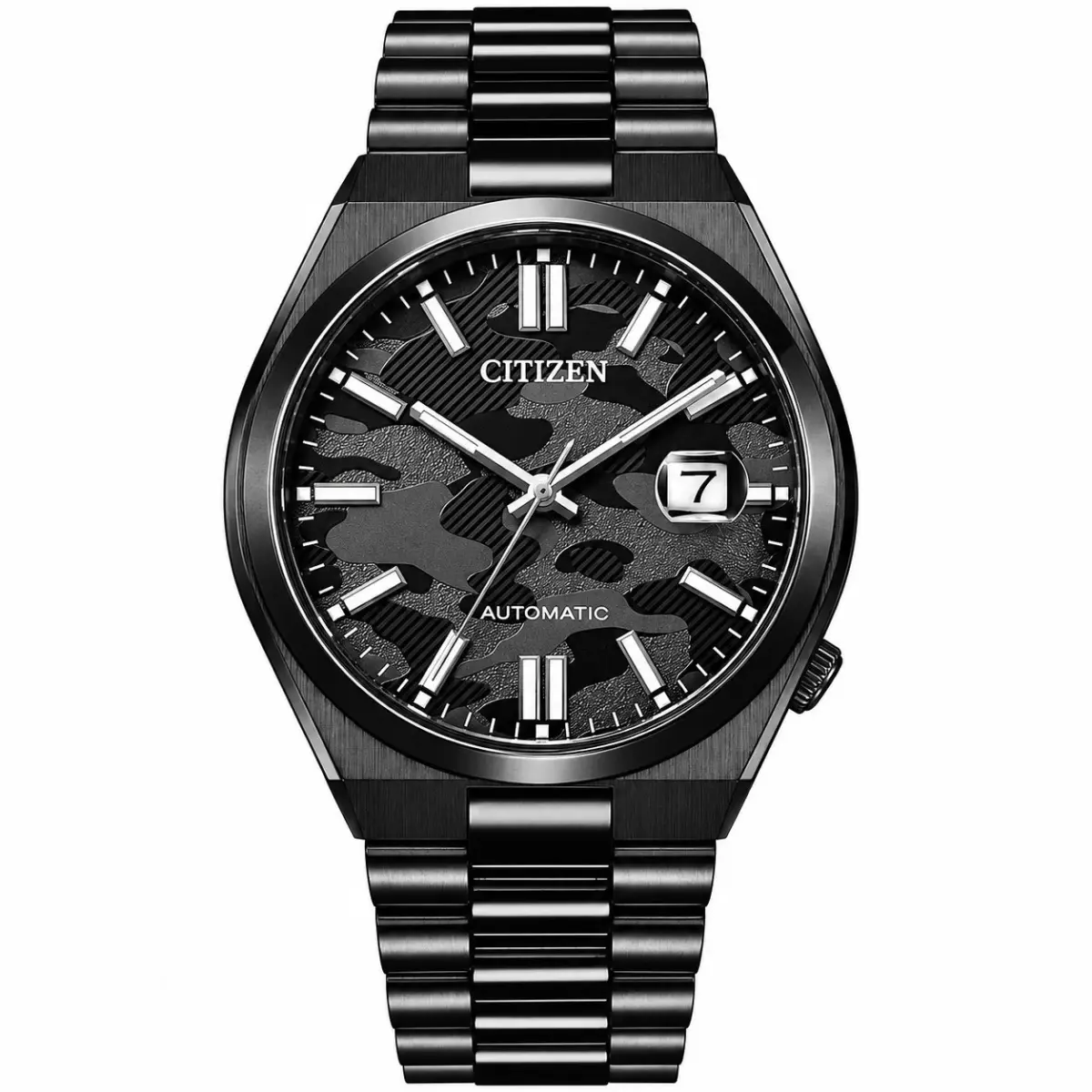 Citizen NJ0155-87E Men's Stainless Steel Camouflage Automatic Watch