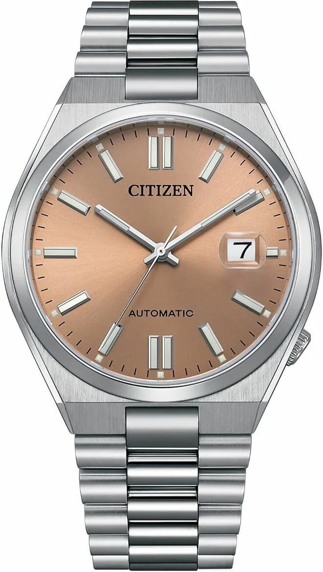 Citizen NJ0158-89Y Automatic Tsuyosa Pantone Rose Dial Stainless Steel Bracelet Men's Watch