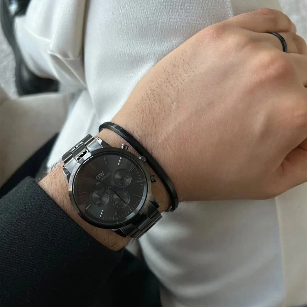 Montre Daniel Wellington DW00100642 homme détail bracelet acier inoxydable