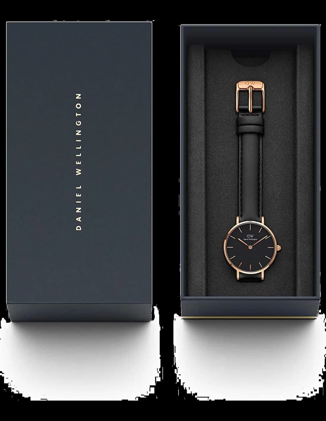 Montre Daniel Wellington DW00100224 femme détail cadran noir