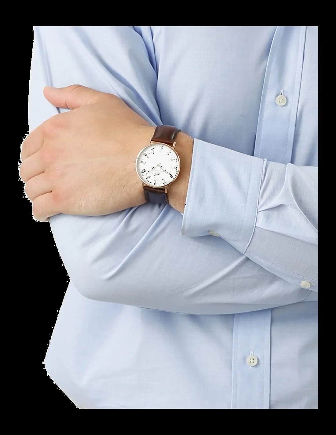 Montre Daniel Wellington DW00100009 homme détail cadran blanc