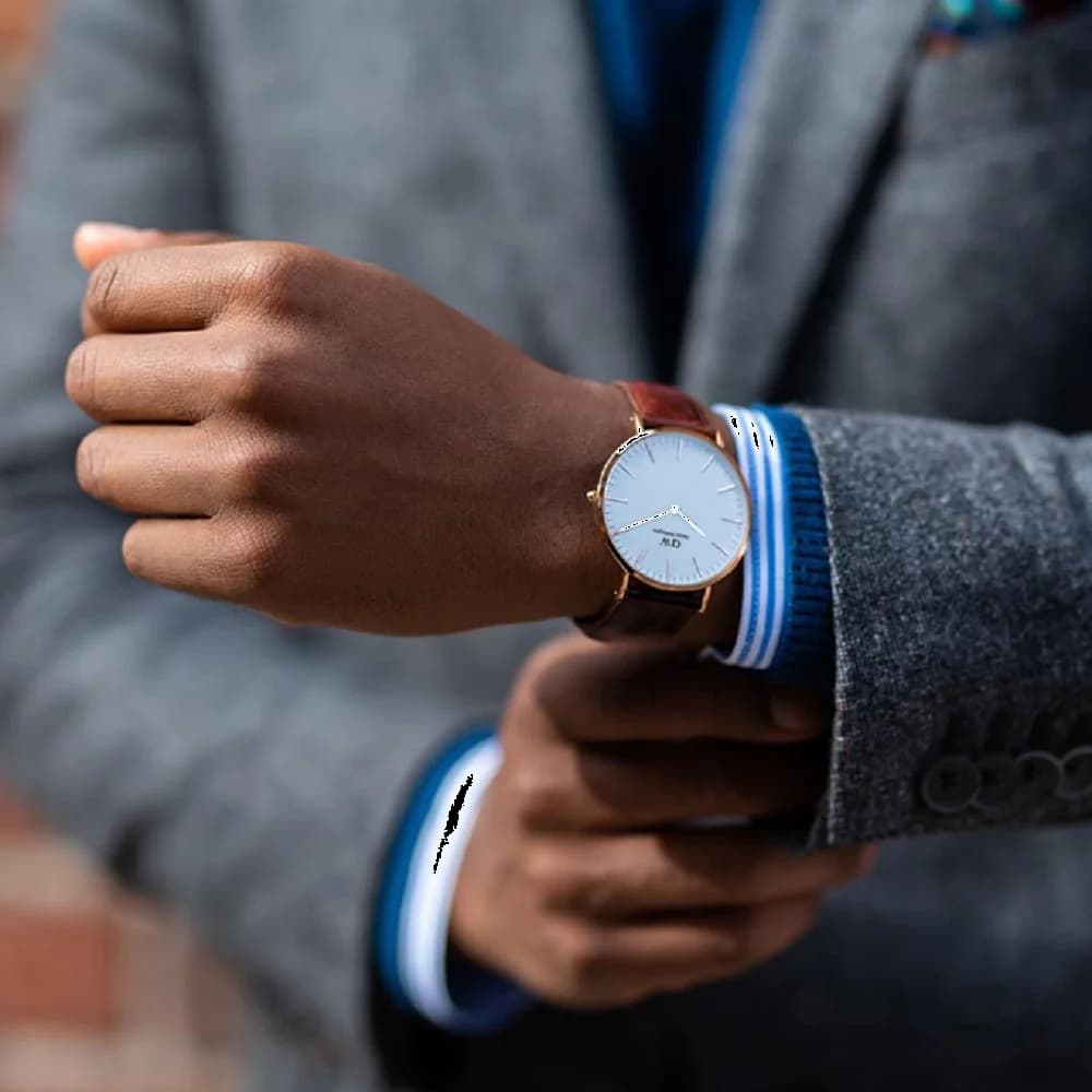 Montre Daniel Wellington DW00100035 unisexe verso boîtier or rose