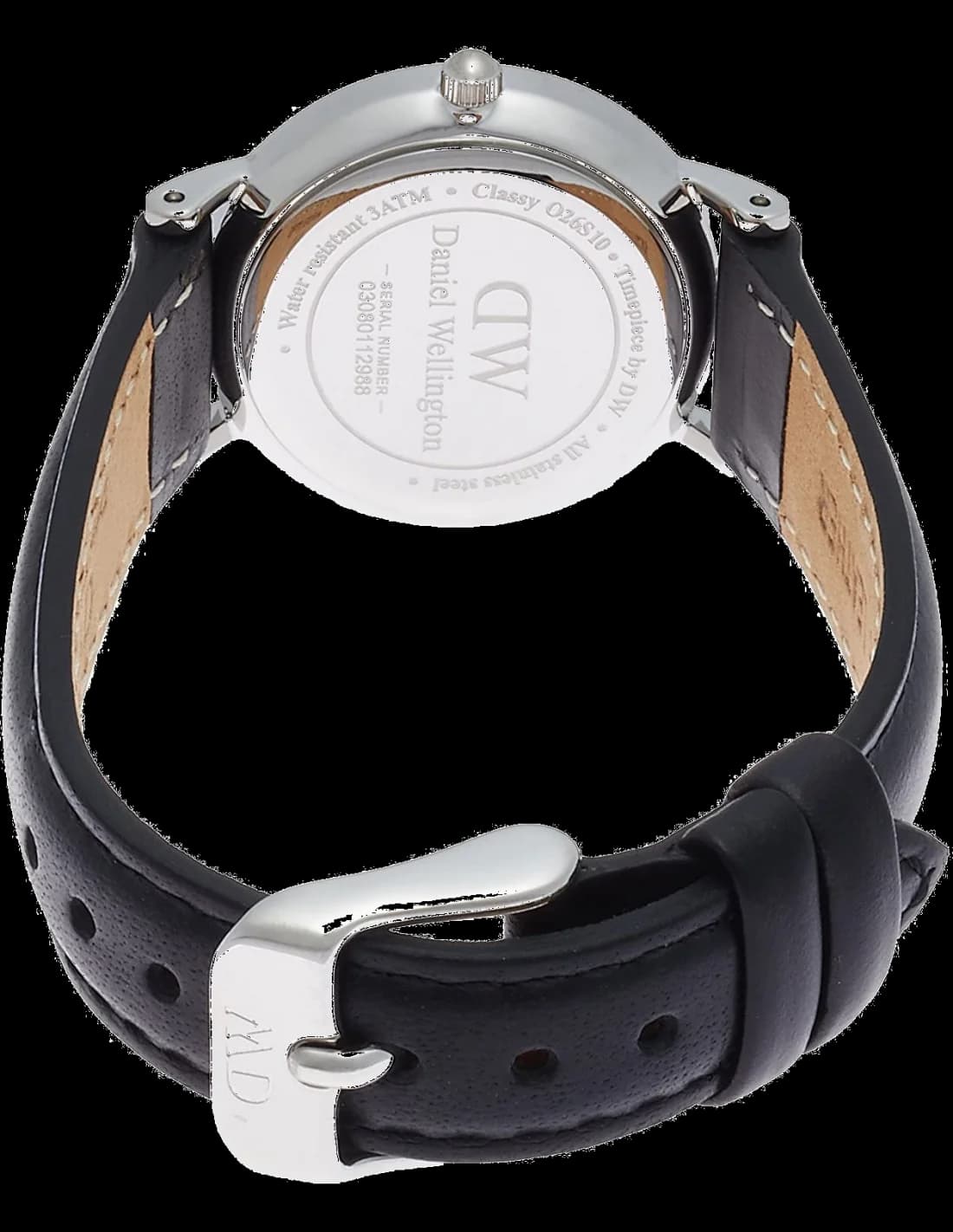 Montre Daniel Wellington DW00100068 femme détail cadran blanc