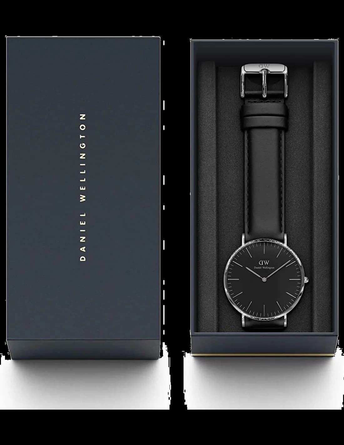 Montre Daniel Wellington DW00100133 homme verso boîtier argent