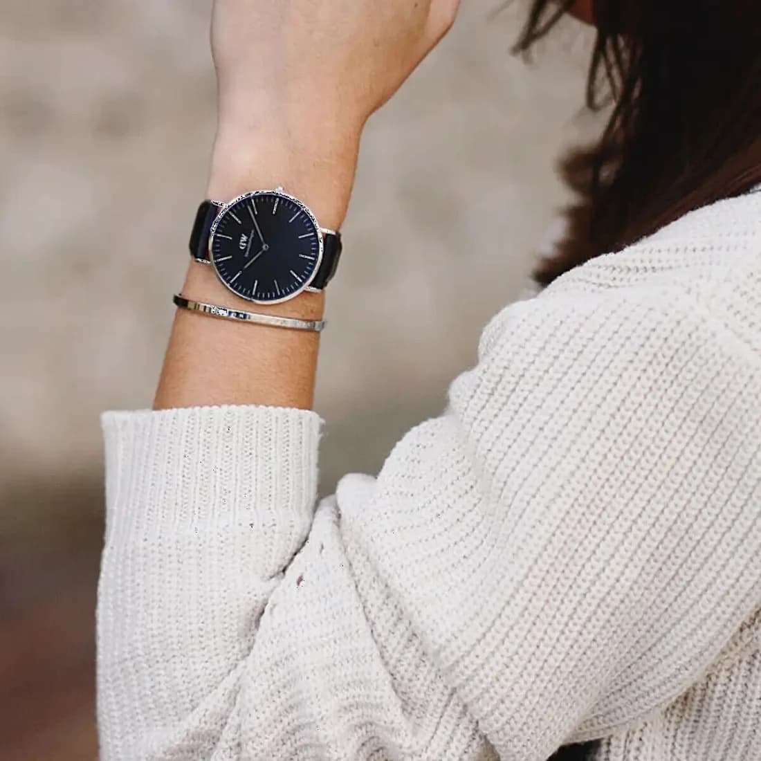 Montre Daniel Wellington DW00100145 femme vue de profil