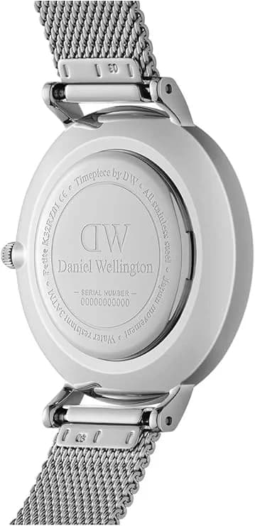 Montre Daniel Wellington DW00100218 femme détail cadran noir