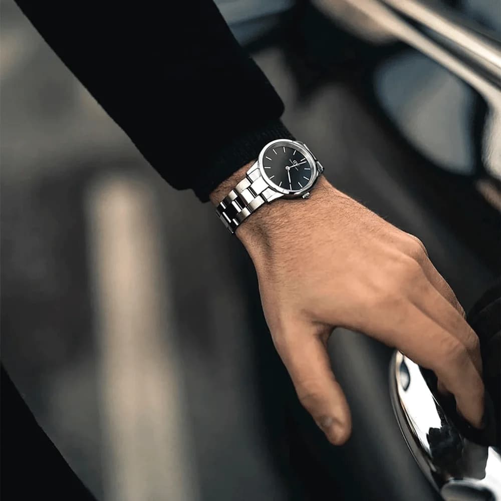 Montre Daniel Wellington DW00100342 unisexe verso boîtier argent