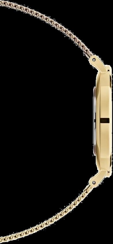 Montre Daniel Wellington Petite Evergold 32mm profil bracelet acier inoxydable boucle réglable or