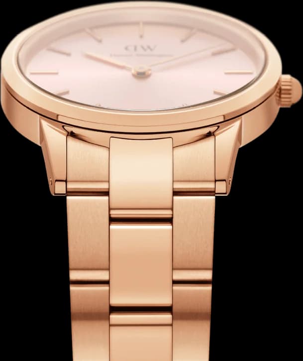 Montre Daniel Wellington DW00100370 femme détail cadran rose