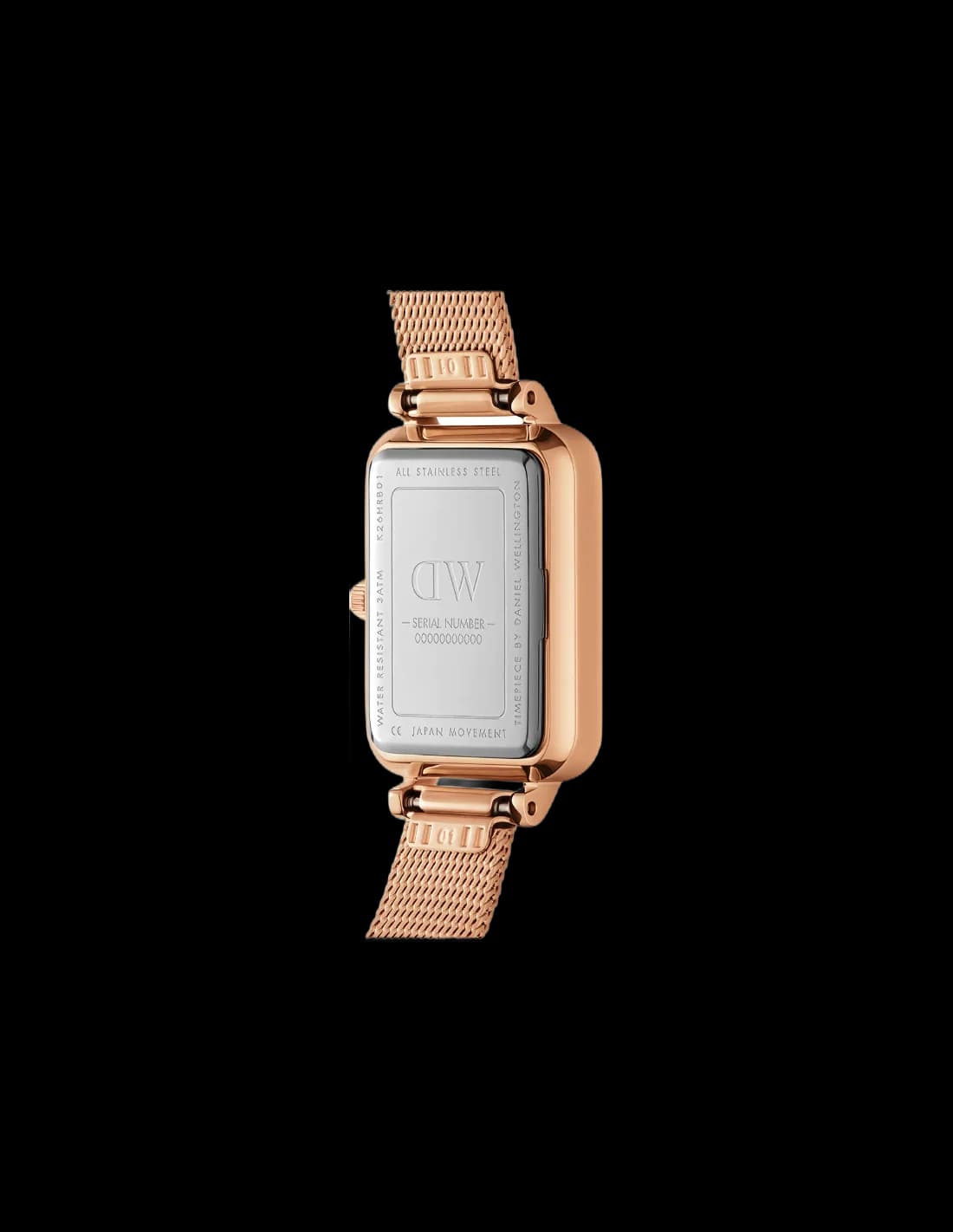 Montre Daniel Wellington DW00100484 femme détail cadran rose