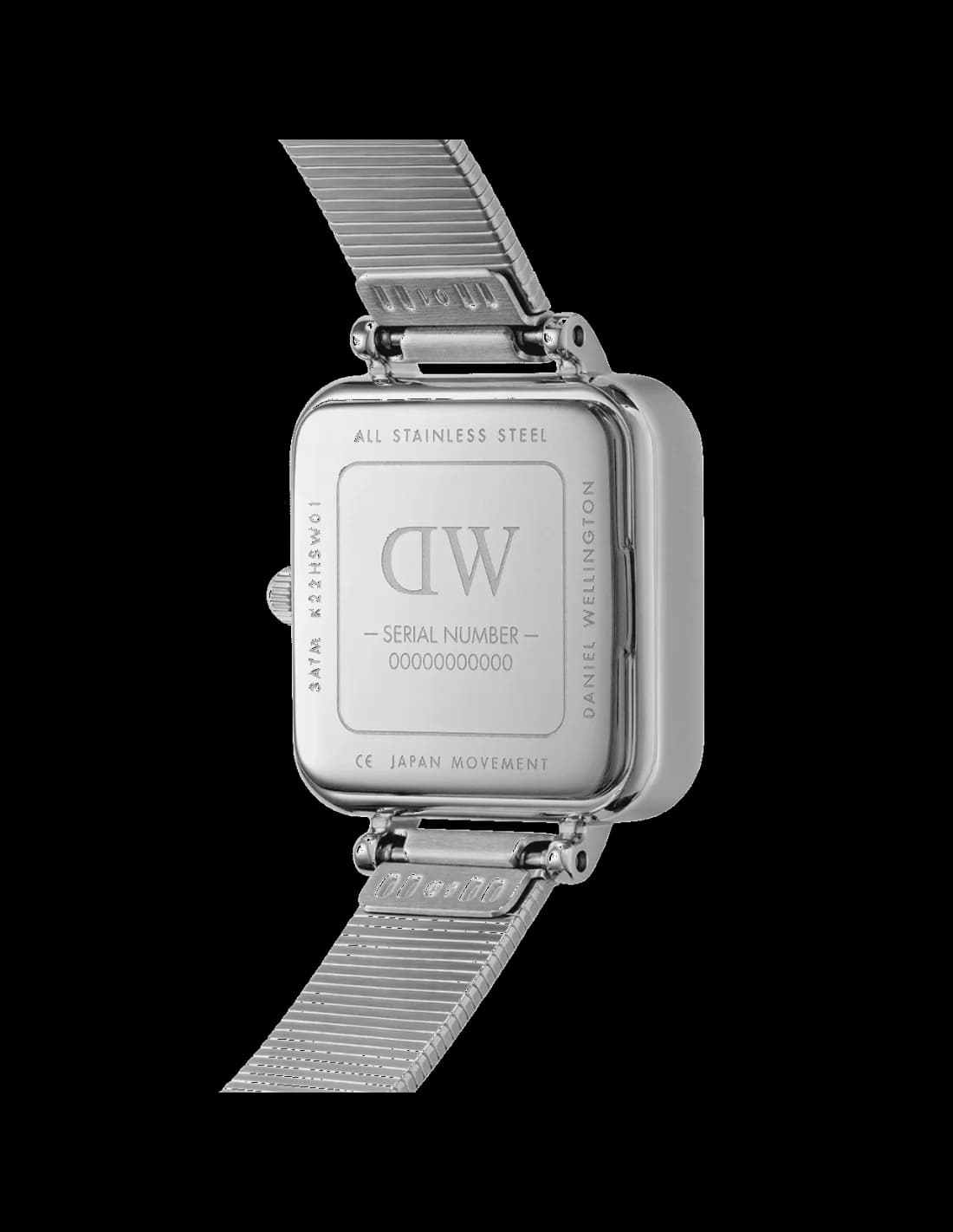Montre Daniel Wellington DW00100521 femme verso boîtier argent