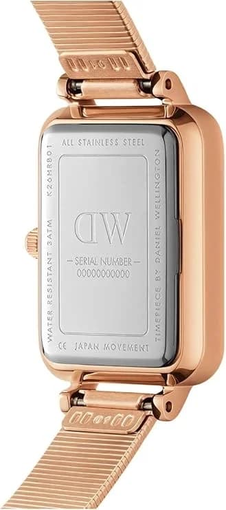 Montre Daniel Wellington DW00100578 femme détail cadran blanc