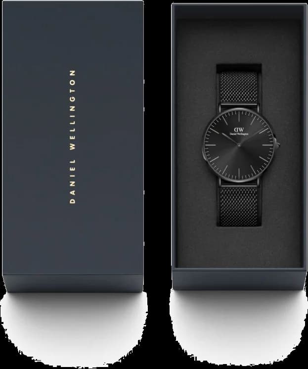 Montre Daniel Wellington DW00100632 unisexe verso boîtier noir