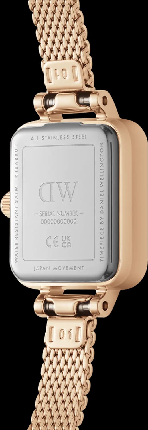 Montre Daniel Wellington DW00100651 femme détail cadran blanc