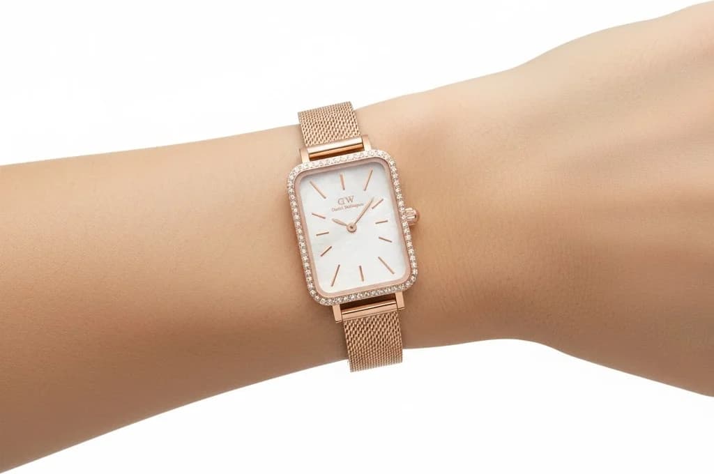 Montre Daniel Wellington DW00100674 femme verso boîtier or rose