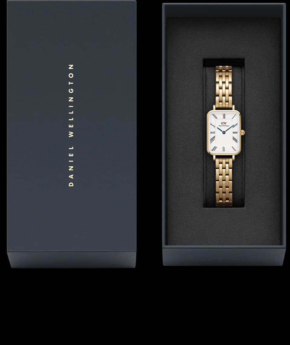 Montre Daniel Wellington DW00100688 femme détail cadran blanc