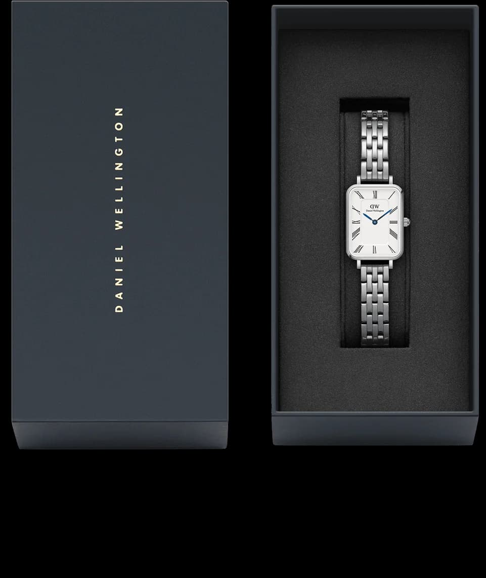 Montre Daniel Wellington DW00100691 femme détail bracelet acier inoxydable