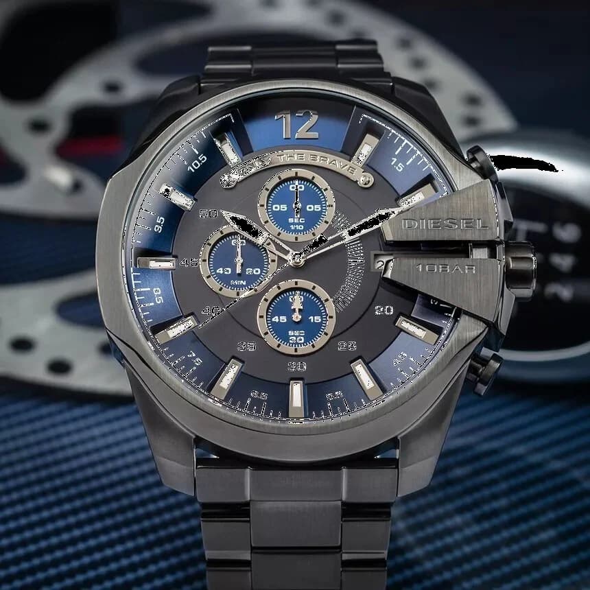 Montre Diesel DZ4329 homme détail bracelet acier inoxydable