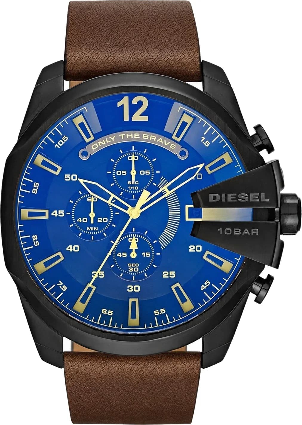 Montre Diesel DZ4401 homme cadran bleu bracelet cuir