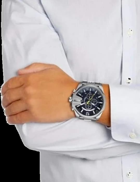 Montre Diesel DZ4465 homme détail cadran bleu