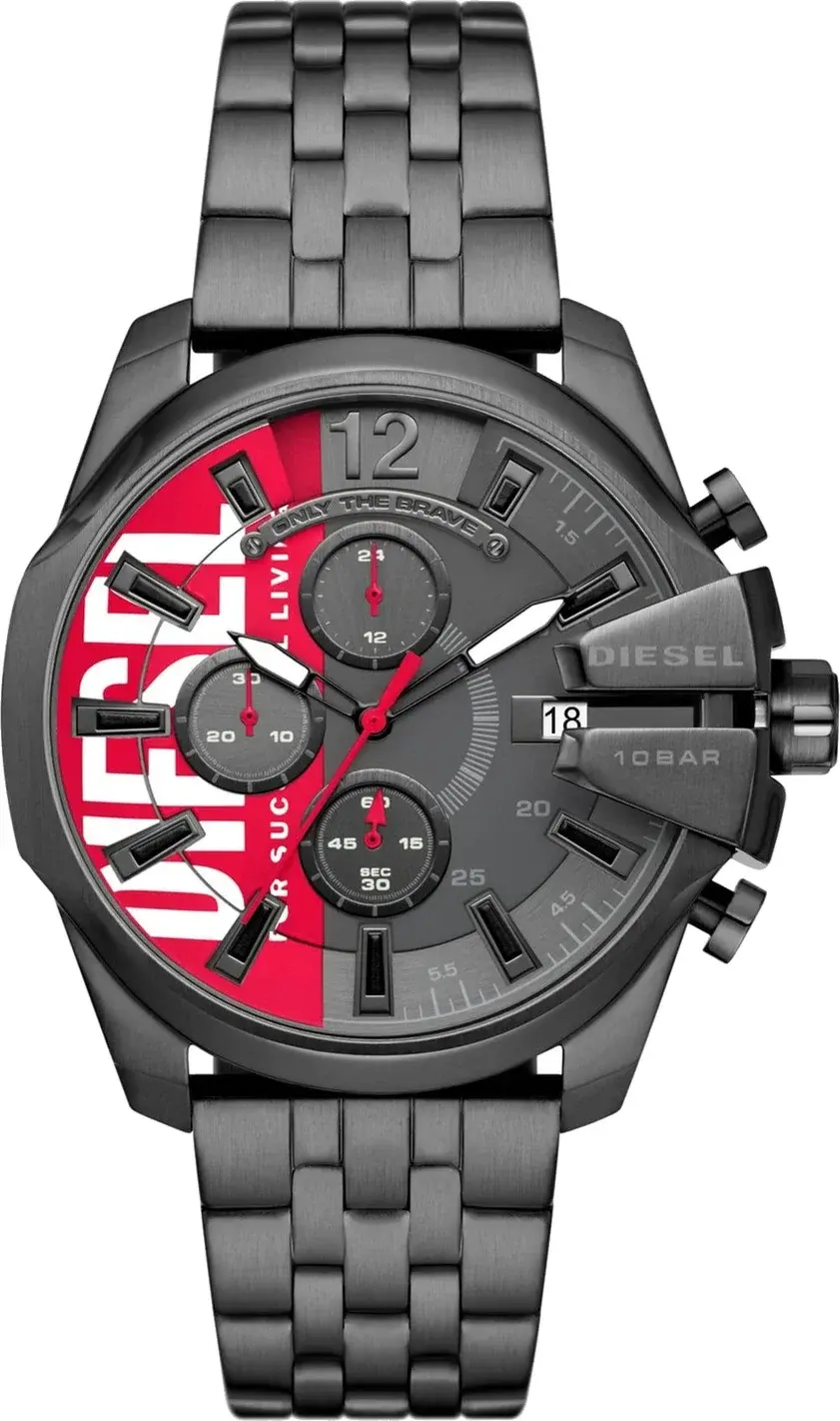 Montre Diesel DZ4600 homme cadran noir bracelet acier