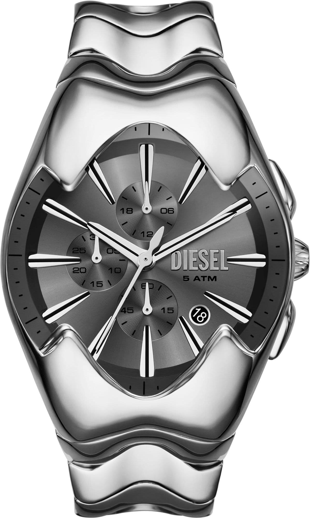 Montre Diesel DZ4683 unisexe cadran gris bracelet acier inoxydable
