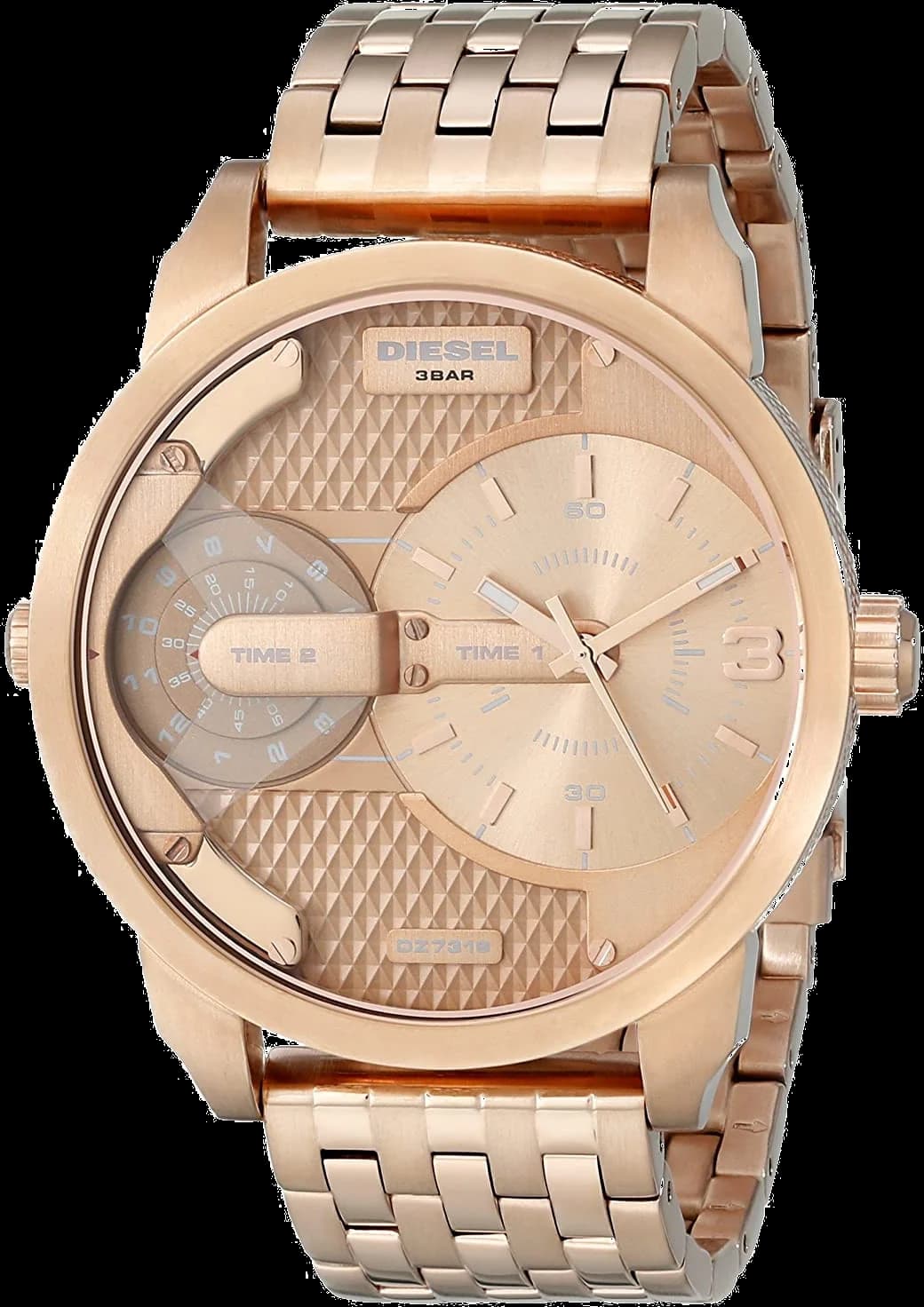 Diesel DZ7318 Mini Daddy Rose Gold Stainless Steel Men's Watch