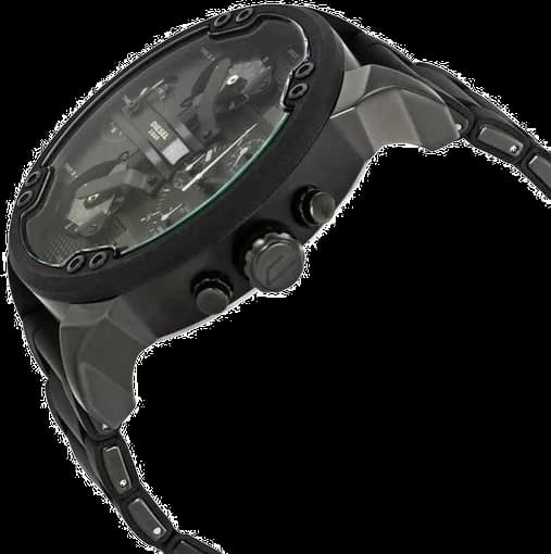 Montre Diesel DZ7396 homme détail cadran noir