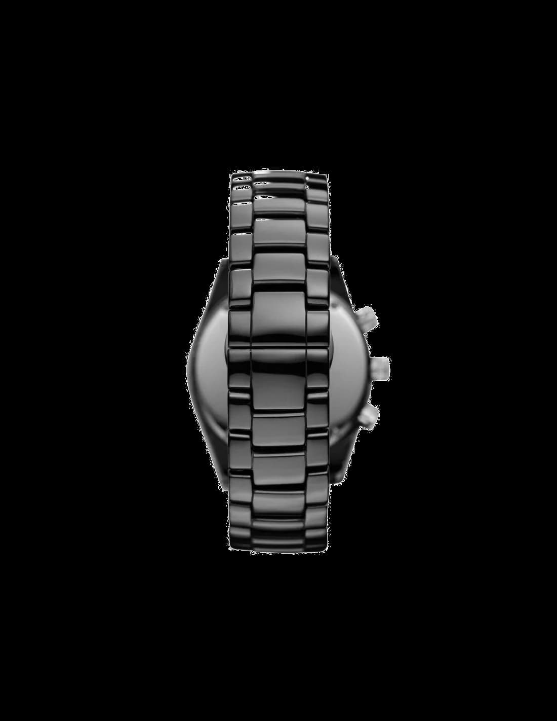 Montre Emporio Armani AR1455 femme détail cadran noir
