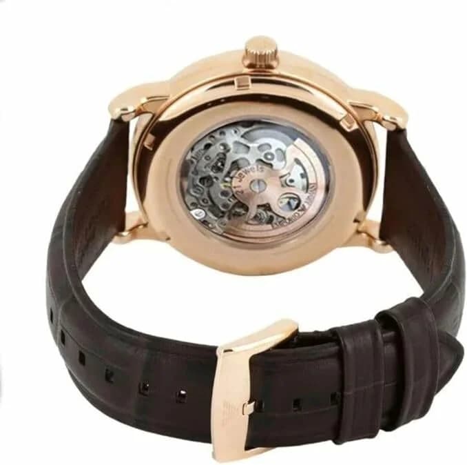 Montre Emporio Armani AR1983 cadran squelette acier inoxydable affichage analogique détail