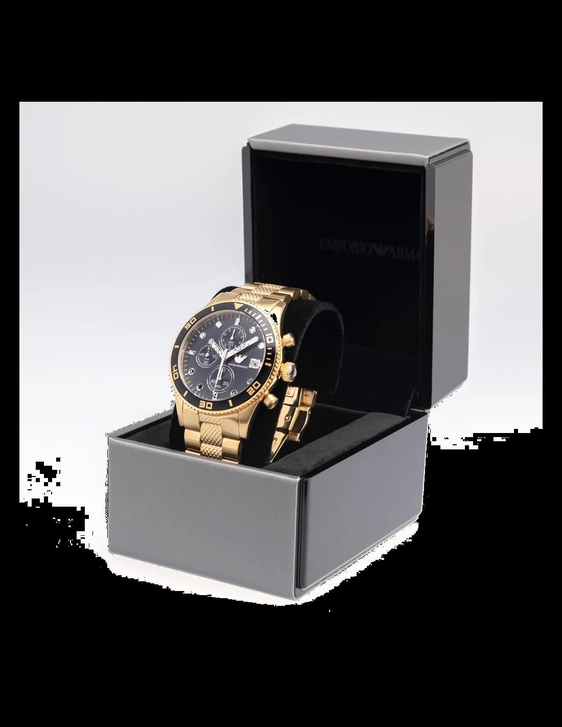 Montre Emporio Armani AR5857 fond boîtier acier inoxydable verso