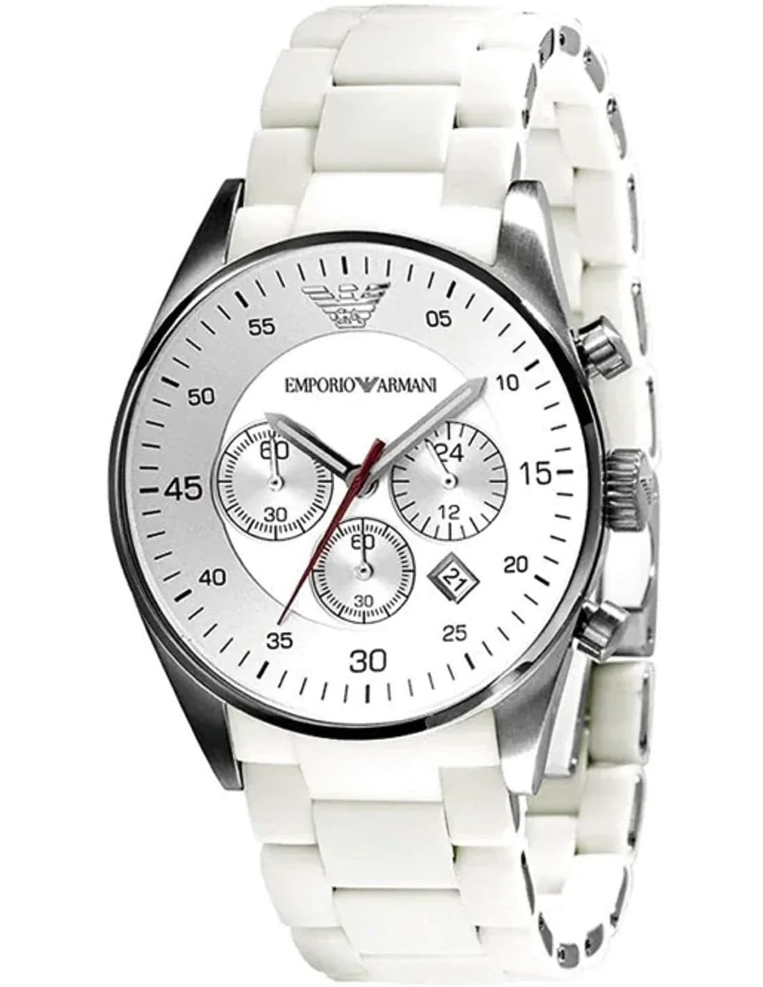 Emporio Armani AR5859 Tazio White Silicone Men's Watch