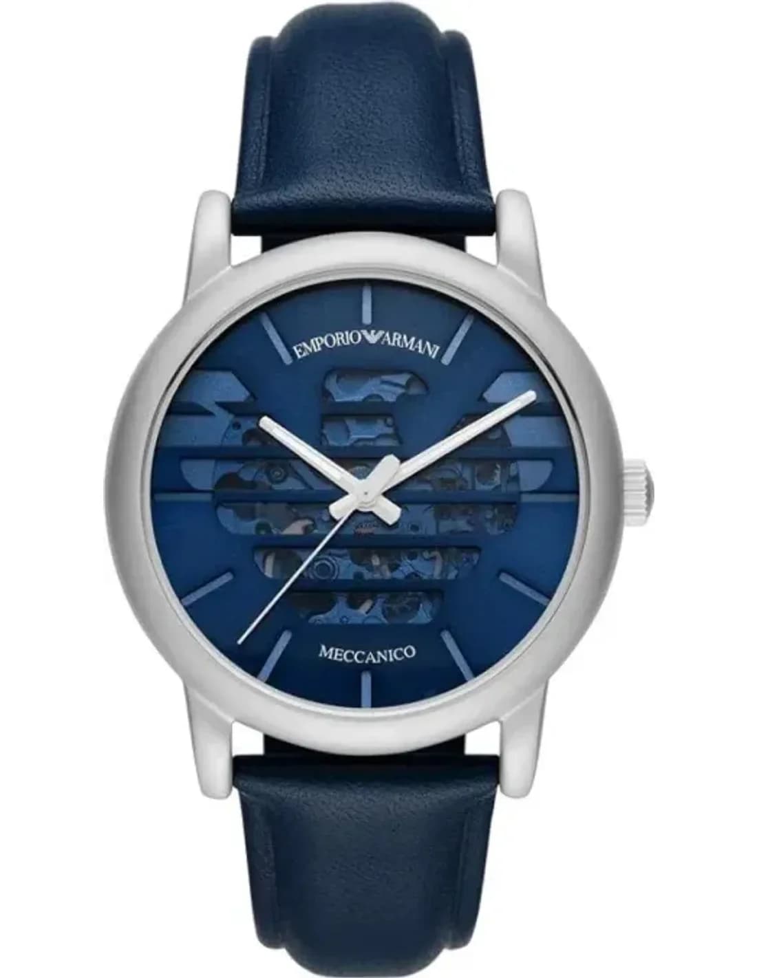 Montre Emporio Armani AR60030 homme cadran bleu bracelet cuir