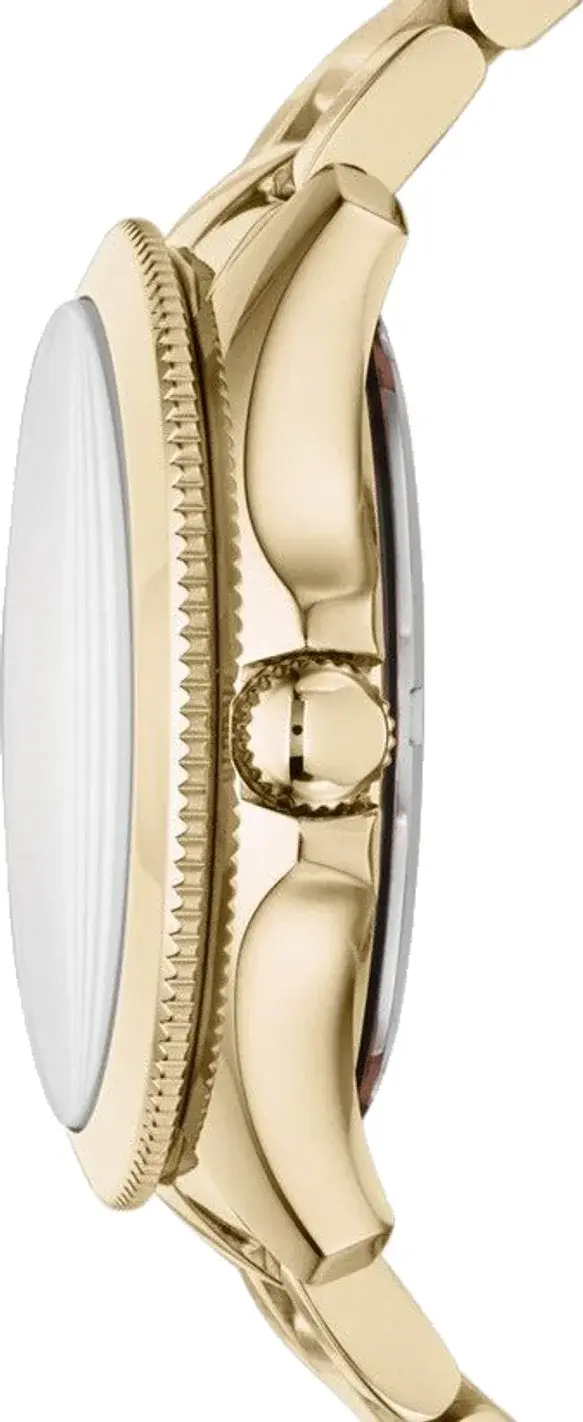 Montre Fossil AM4510 femme détail cadran or