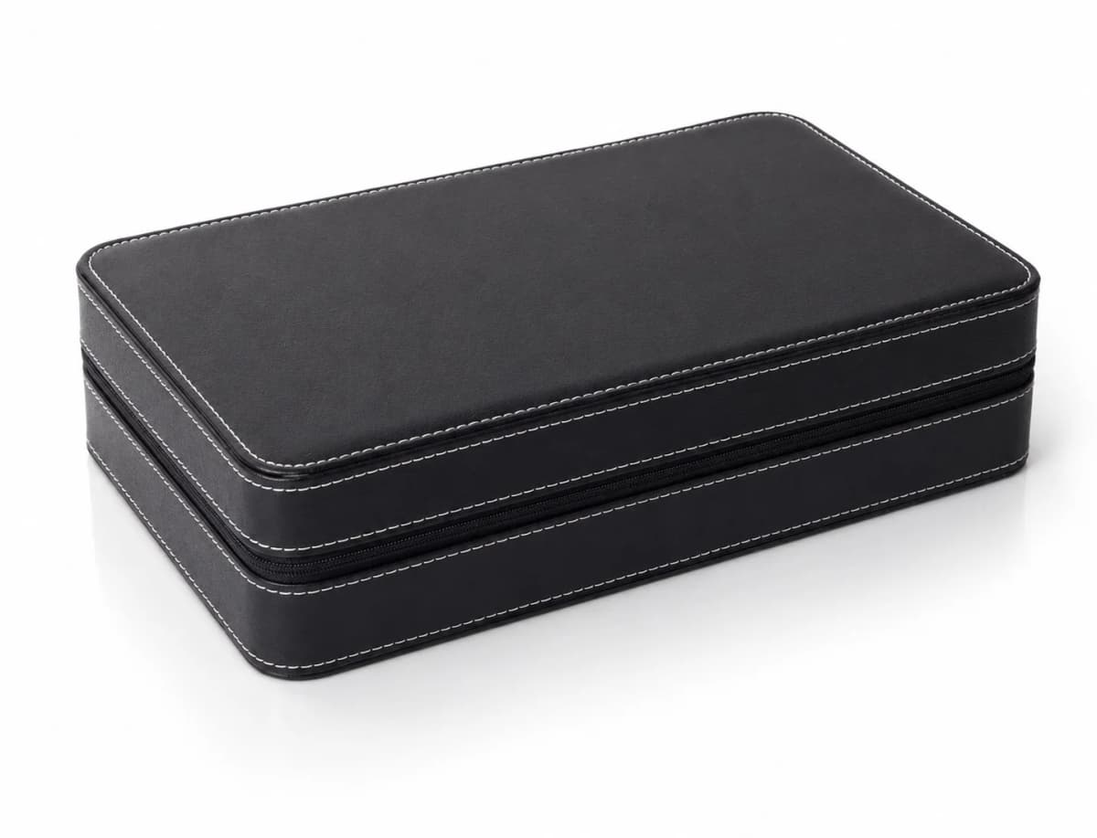 Housse de rangement Voyager noire à 10 compartiments fermeture éclair vue 2
