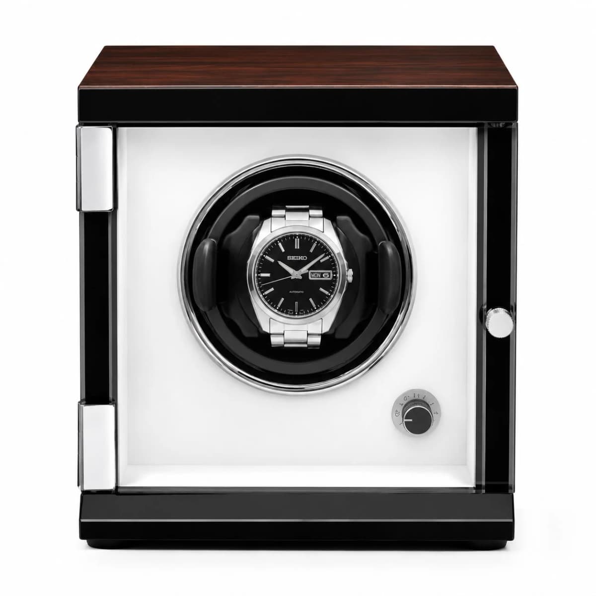 Remontoir à montre automatique Capri bois ébène 1 montre