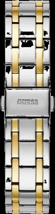 Montre Guess Cosmo cadran argent chiffres romains index lunette sertie strass