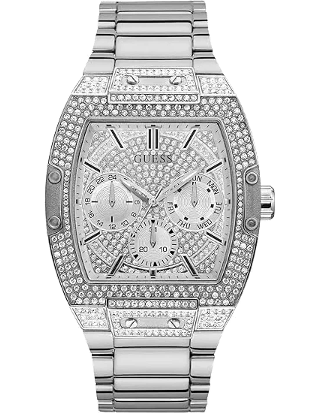 Guess GW0094G1 Barrel 43mm Crystal-Paved Men's Watch